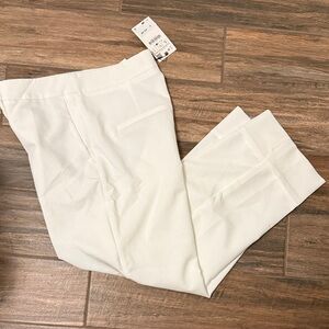 Zara Women's Elegant White Trousers